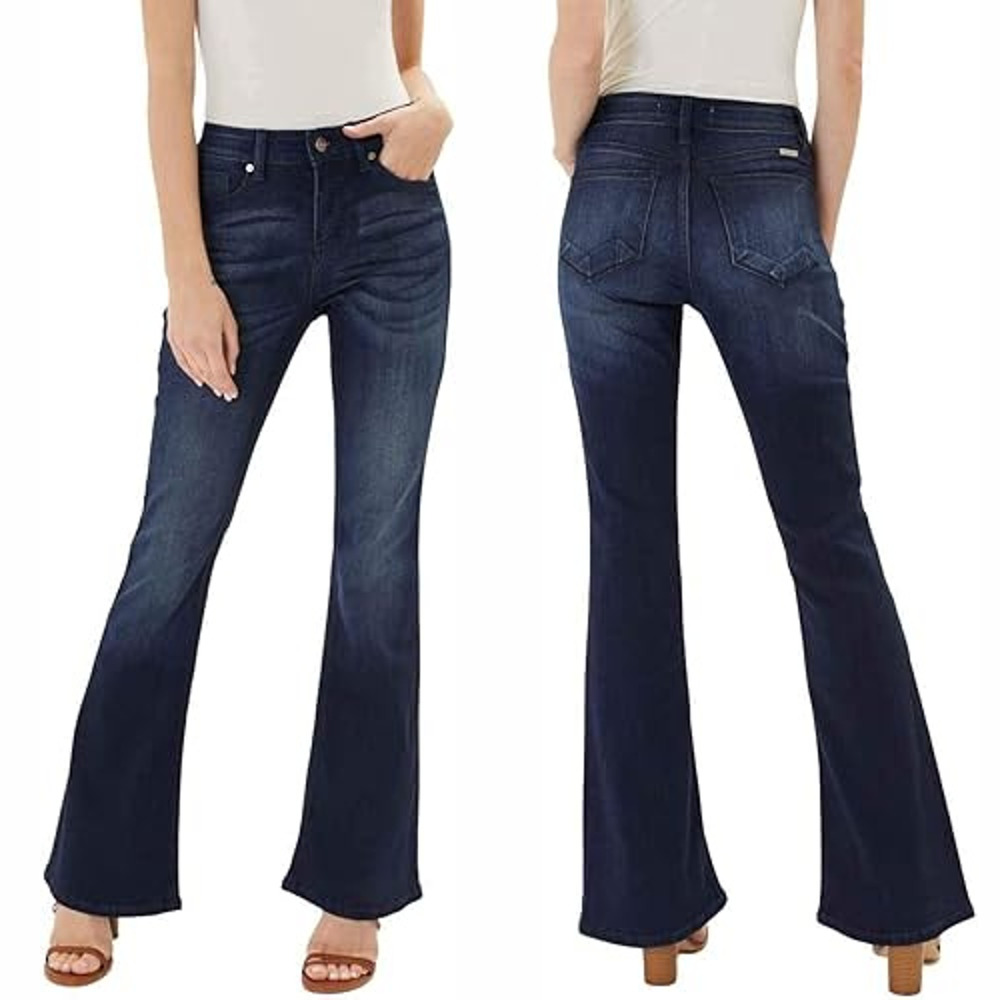 KanCan Jeans Womens Size 13/30 Tall Flare Stretch Denim Preppy Cowgirls KC6102D - Picture 1 of 13